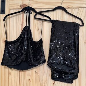 Sequin Black Set - Vegas baby!!